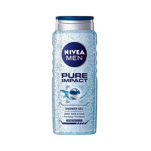 Nivea Men Pure Impact gel za prhanje za telo in lase 500 ml za moške Cene