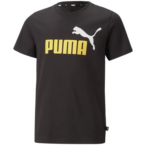 Puma ESS + 2 COL LOGO TEE Majica za dječake, crna, veličina