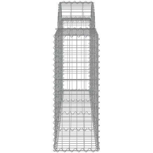  Lučne gabionske ko&amp;scaron;are 3 kom 200x30x80/100 cm pocinčano željezo Slike
