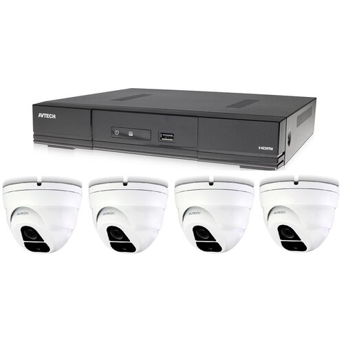 Avtech Komplet kamera 1x DVR DGD1005AV i 4x 5MPX Dome kamera DGC5205TSE + 2x napajanje! Cijene