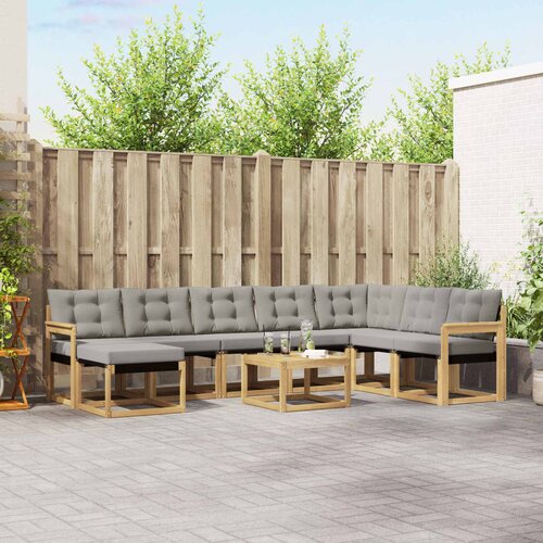  Set vanjskih sofa 9 kom. Bijela i svjetlosiva Cijene