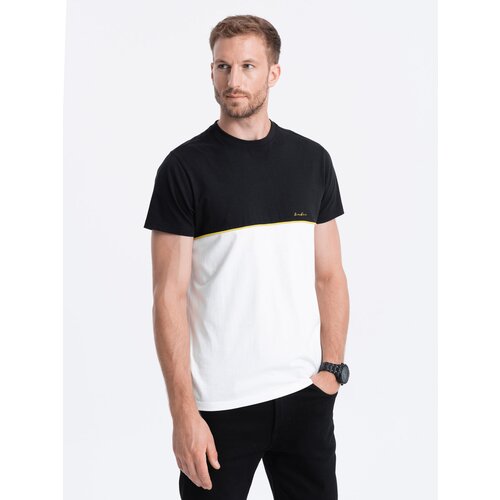 Ombre Men's two-tone cotton t-shirt Slike