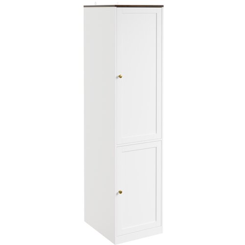 SoBuy Ozka omara z dvema vratoma Bela 45x55x187cm KSB03-W, (5000358707) Cene