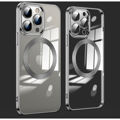 INORCO Za iPhone 11 Pro Max Funda magnetica za telefon galvanoplastia Acrílico + TPU Cubierta transparente for teléfono con protector de lente de vidrio, (22033635) Cene