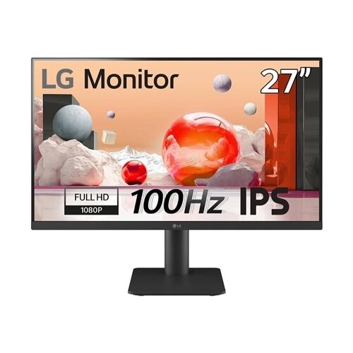 LG 27” IPS FHD 1920x1080@100Hz, 16:9, 1000:1, 250 cd/m², 5ms, 178º/178º, 2 HDMI, 2Wx2, VESA, Height/Tilt, Black, 3yw 27MS550-B Cene