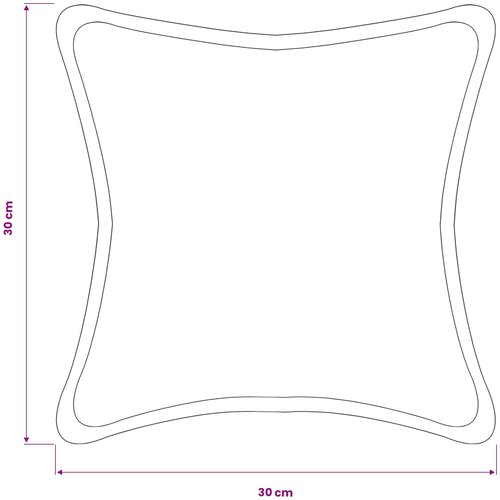  Presvlaka za jastuk 2 pcs HOUTEN Tamnosiva 30 x 30 cm Boucl&amp;eacute; Slike