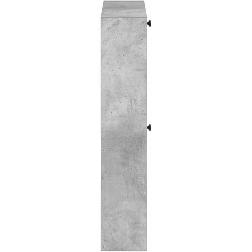  Ormar za cipele na zidu ALKMAAR 71 x 17 x 86 cm Betonska siva - Betonska siva Slike