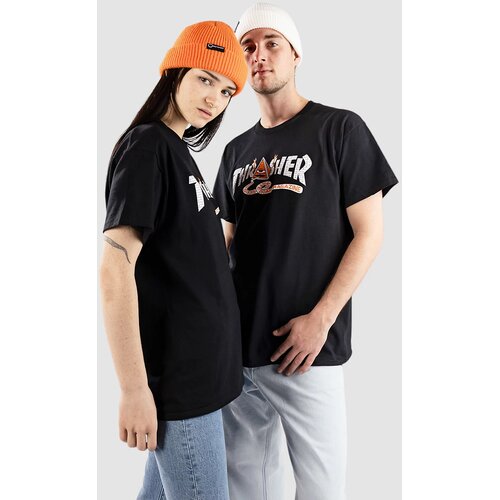 Thrasher X Toy Machine Pyramid T-shirt black Cene