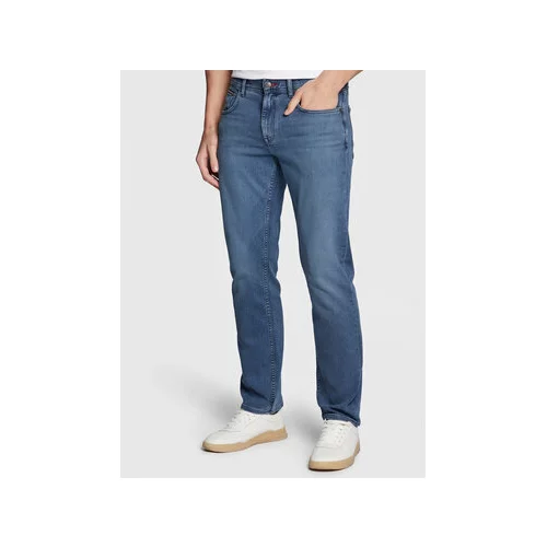 Tommy Hilfiger Jeans hlače Denton MW0MW29598 Modra Straight Fit