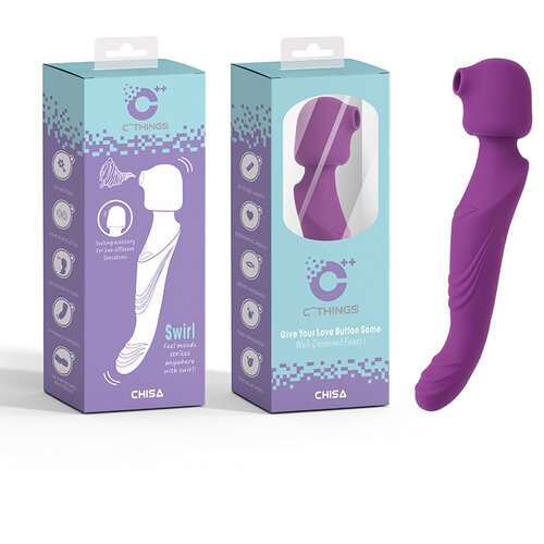  Swirl Dupli vibrator, Ljubičasti, 26.3 cm Cene