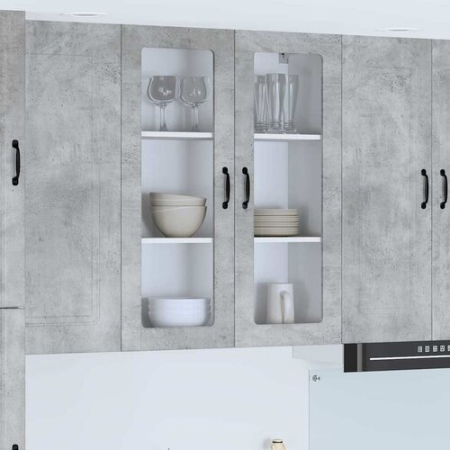 vidaXL Stenska kuhinjska omarica Betonsko siva 80 x 31 x 100 cm Cene