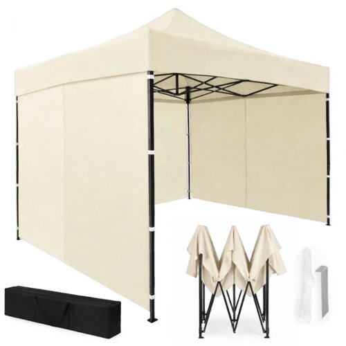Multi Garden vrtni paviljon za događanja, automatski samosklapajući &amp;scaron;ator 3 &amp;times; 3 m, bež Slike