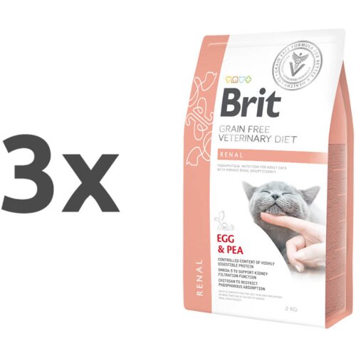 Brit veterinary diet Brit GF Veterinarska dieta za mačke - Renal 3 x 2 kg Cene