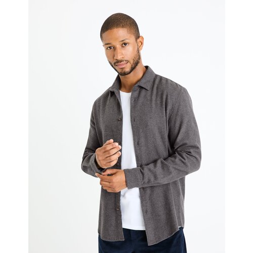 Celio Regular Shirt Fanel - Men's Cene