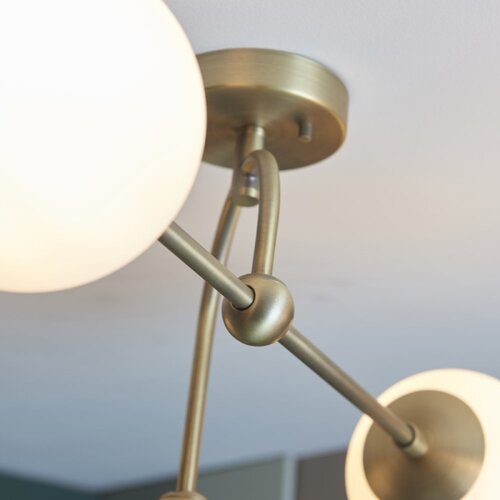 Endon 90843 - plafonski luster ontario 4xE14/7W/230V mesing Slike