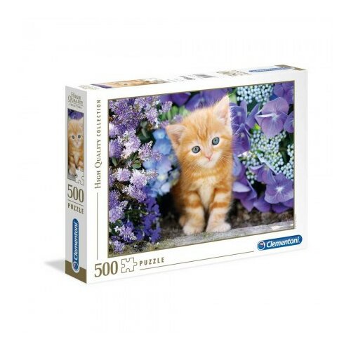 Clementoni puzzle 500 gattino rosso hqc Slike