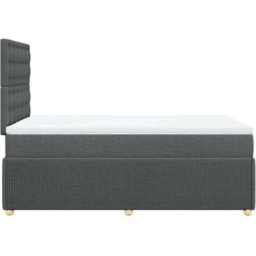 vidaXL Krevet box spring s madracem tamnosivi 120 x 190 cm tkanina Cijene