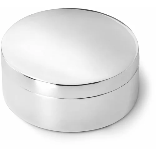 Zilverstad Metalna kutijica za prvi mliječni zub u sjajno srebrnoj boji ø 4x2 cm Round –