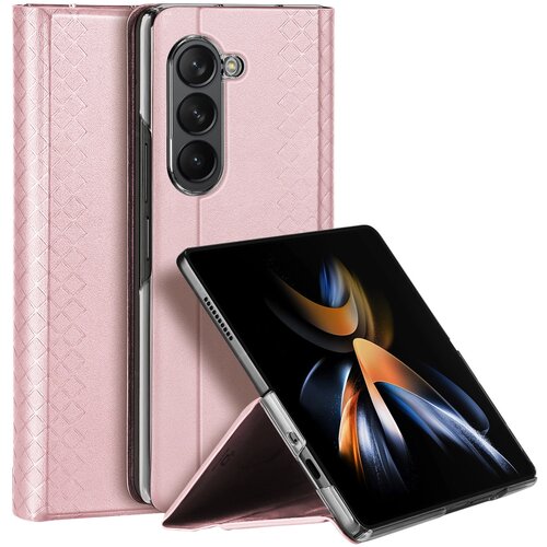 Etui ovitek Bril Wallet Flip Leather za Samsung Galaxy Z Fold5 5G roza Cene