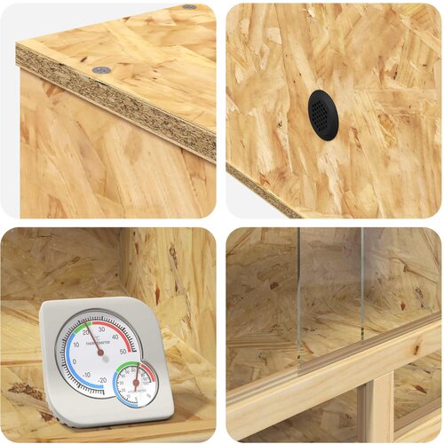  Terarij Smeđa 100 x 50 x 50 cm OSB Slike