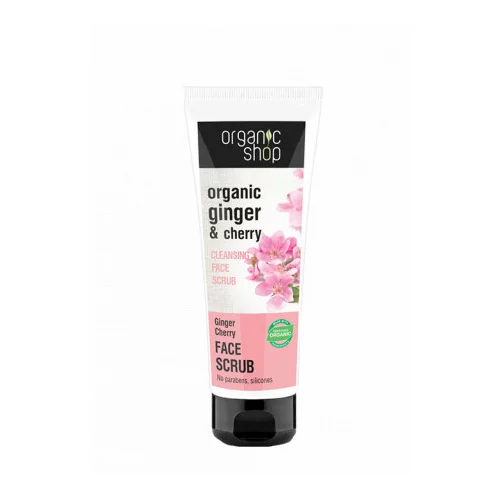 Organic Shop piling - Cleansing Face Scrub Ginger Cherry (75 ml)