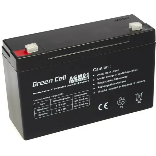 Green cell AGM baterija 6V 12Ah