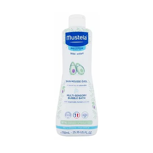 Mustela Bébé multi-sensory bubble bath nežen gel za umivanje za dojenčke 750 ml za otroke