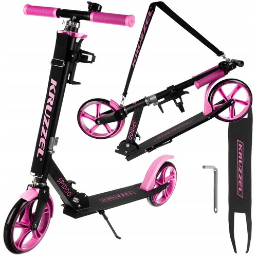 Kruzzel Alu. zložljiv otro&scaron;ki skiro do 100kg gumirana kolesa 200mm ABEC-7 roza Spido, (5000231798) Cene