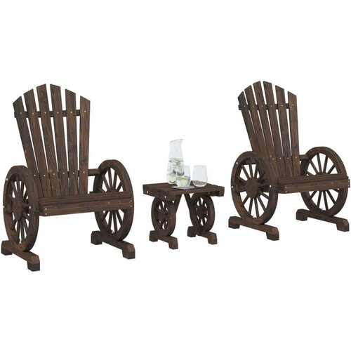  3-dijelna vrtna garnitura od masivne jelovine Cijene