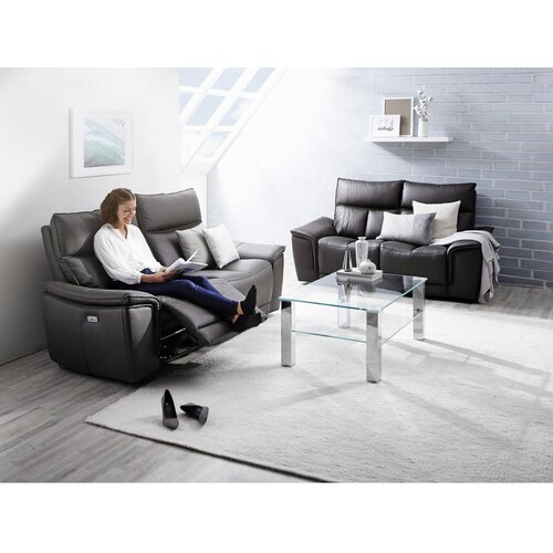Celina Home 2-SED, temno rjava usnje Slike