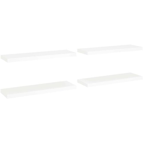 VidaXL plutajuće zidne police 4 kom bijele 80 x 23,5 x 3,8 cm MDF Slike