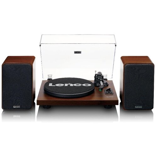 Lenco gramofon LS-600WA, z zvočniki, Bluetooth 5, vgrajenim predojačevalnikom in ojačevalnikom, RCA izhodom, 2x30W RMS, 33 in 45 vrtljajev na minuto, vložek Audio-Technica AT-VM95E Cene
