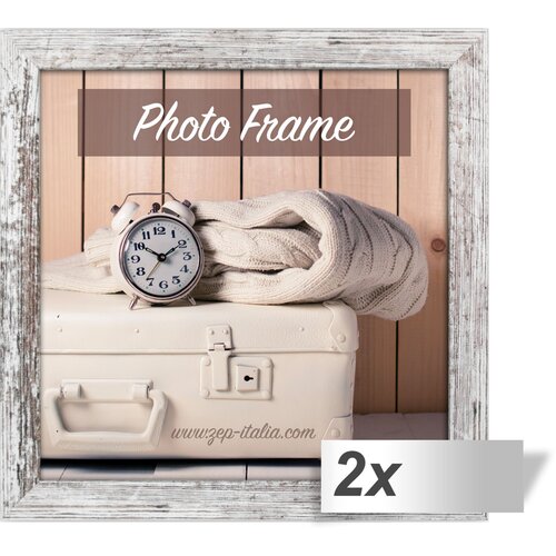 Zep 2x1 nelson 6 30x30 wood frame white/brown V21306 Slike