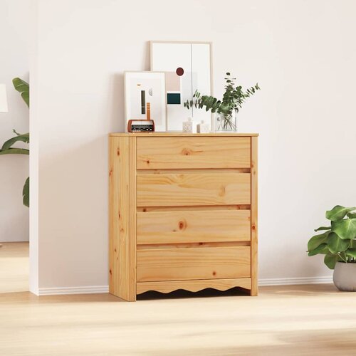  Komoda Drammen Boja hrasta 76,5 x 40 x 91 cm Čvrsto borovo drvo Cijene