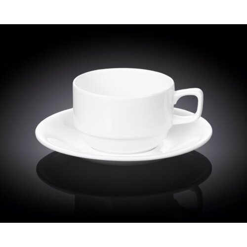  Skodelica in Podstavek, Porcelan, 220ml Cene