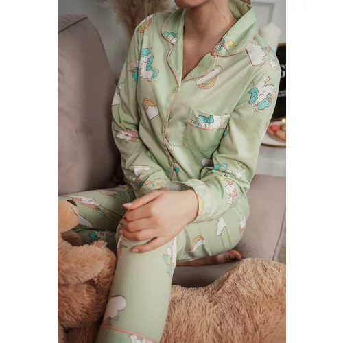 Beloved Unicorn pižama mint