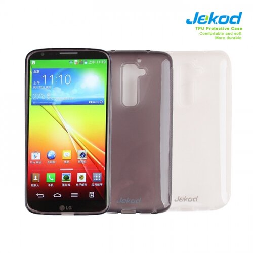 Jekod silikonski ovitek LG Optimus G3 s (mini) prozorno črn TPU/TB + Za&amp;scaron;čitna folija Slike