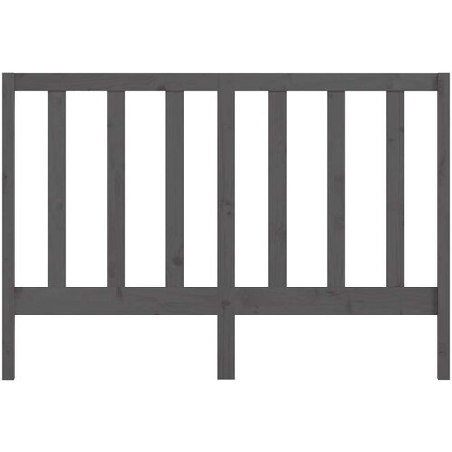  Uzglavlje za krevet sivo 166 x 4 x 100 cm od masivne borovine Slike