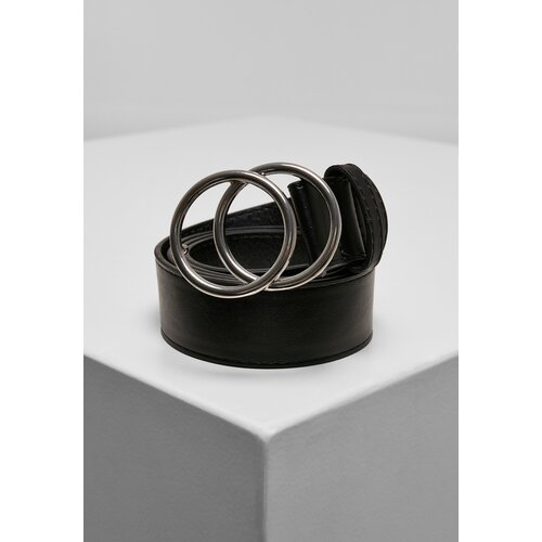 Urban Classics Accessoires Belt with ring buckle black/silver Slike