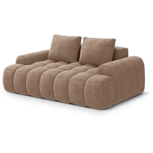 Cosmopolitan Design Svetlo rjava žametna sedežna garnitura 175 cm Linz &amp;ndash; Slike