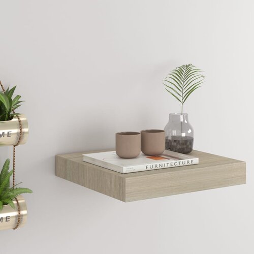 vidaXL Stenska polica barva hrasta 23x23,5x3,8 cm MDF Cene