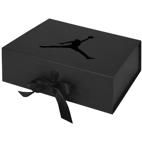  jumpman - poklon kutija sa satenskom ma&scaron;nom crna 24 x 18 x 7cm Cene