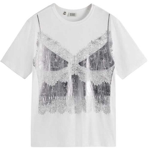 SCOTCH &amp;amp; SODA ženska majica sa printom čipke SS180171-U100 Slike
