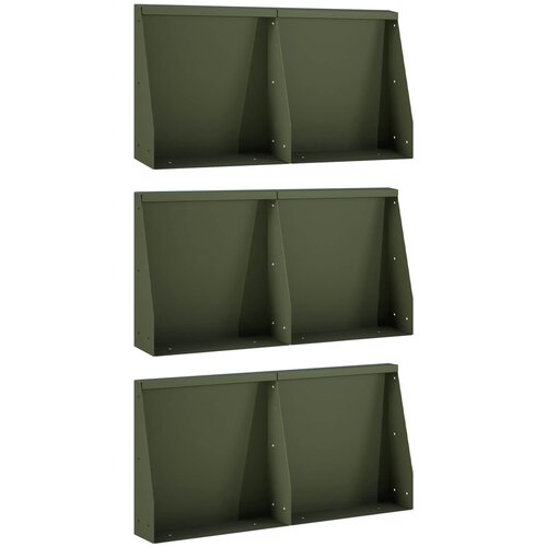  Zid za zadržavanje 6 kom. 40 x 12 x 30 cm Čelik Cijene