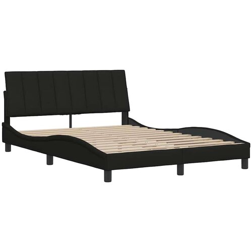 VidaXL Okvir kreveta bez madraca crni 120 x 200 cm od tkanine Slike