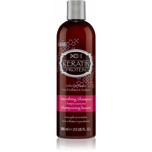 Hask Keratin Protein šampon za glajenje las za poškodovane in kemično obdelane lase 355 ml