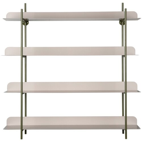 PT LIVING Zelena/siva večnivojska kovinska polica 60 cm Reina Cuatro &amp;ndash; Slike