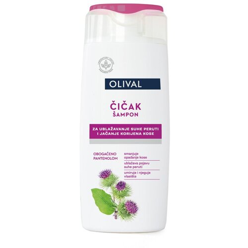 OLIVAL Šampon za ublažavanje suve peruti i jačanje korena kose Čičak, 250 ml Cene