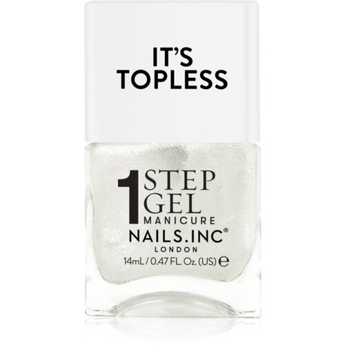 Nails Inc. It&amp;rsquo;s Topless gel lak za nohte za dolgoobstojen učinek odtenek Sydney 14 ml Slike