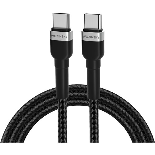 Wozinsky Pleten kabel USB-C - USB-C PD 65W 1m črn, (21831661) Cene